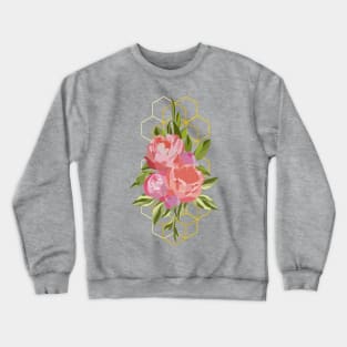 Floral Peony Hive Crewneck Sweatshirt